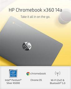 img 3 attached to HP Chromebook x360 14a 2-in-1 Laptop, Intel Pentium Silver N5000 Processor, 4 GB RAM, 64 GB eMMC, 14-inch HD Display, Chrome OS with Webcam & Dual Mics, Work, Play, Extended Battery Life (14a-ca0022nr, 2021)