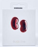 🔴 стильные мистические красные беспроводные наушники samsung galaxy buds live с активным шумоподавлением logo