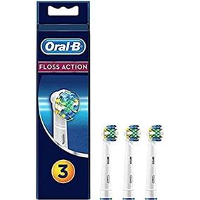 img 3 attached to 🦷 Oral B Floss Action Replacement Brush Heads Refill - Pack of 3, White: Superior Oral Care Solution