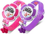 adorable flower-shaped cartoon digital watch for girls - kids watch novelty design 1144 logo