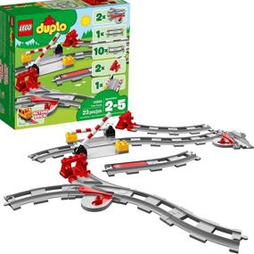 img 4 attached to 🚂 Enhanced LEGO DUPLO Train Tracks Set - 10882 | Building Blocks with 23 Pieces