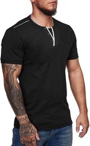 img 2 attached to Rela Bota Slim Fit Short Sleeve Sweatshirt Men's Clothing in Shirts