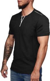 img 1 attached to Rela Bota Slim Fit Short Sleeve Sweatshirt Men's Clothing in Shirts