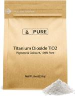 🌱 8 oz. titanium dioxide tio2: eco-friendly packaging, ph neutral, natural occurring mineral logo