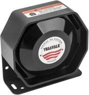 🚓 enhance safety on the road with yhaavale 100w ultra slime speaker: compact police siren for cars with powerful metal octagon design logo