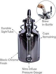 img 3 attached to 🍺 Enhance Your Cold Brew Experience with the GrowlerWerks uKeg Nitro Coffee Maker - 50 oz, Black Chrome