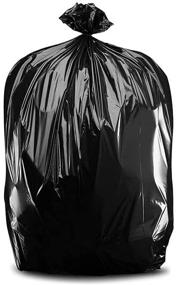 img 4 attached to 🗑️ Plasticplace 55-60 gallon Trash Bags, 2.0 Mil, 38" Width x 58" Height, Black, 50 per Case