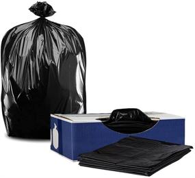img 3 attached to 🗑️ Plasticplace 55-60 gallon Trash Bags, 2.0 Mil, 38" Width x 58" Height, Black, 50 per Case