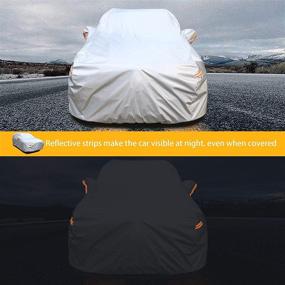 img 2 attached to 🚗 Andykuang SUV Car Cover for Automobiles - Waterproof All Weather Outdoor Cover - Full Exterior Protection from Rain, Sun, and UV - Zipper Closure - Universal Fit for SUVs (176"-193")