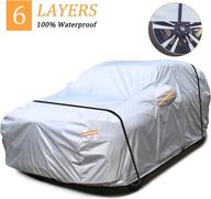 🚗 andykuang suv car cover for automobiles - waterproof all weather outdoor cover - full exterior protection from rain, sun, and uv - zipper closure - universal fit for suvs (176"-193") logo