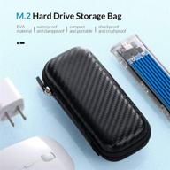 orico portable hard drive case for m.2 nvme/sata enclosure, shockproof eva carrying case for sd memory cards, charger, data cable, earphone and more - m.2ph01 logo