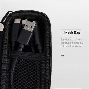 img 1 attached to ORICO Portable Hard Drive Case for M.2 NVMe/SATA Enclosure, Shockproof EVA Carrying Case for SD Memory Cards, Charger, Data Cable, Earphone and More - M.2PH01