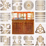 versatile viking celtic knot stencils: enhance scrapbooking, drawing, tracing, diy décor logo