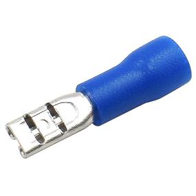 img 3 attached to 🔵 Pack of 100 Baomain Blue Female Insulated Spade Wire Connector Electrical Crimp Terminal 16-14 AWG 2.8 x 0.5mm FDD 2-110