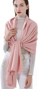 img 1 attached to Womens Pashmina Scarves in Various Colors - Fashionable Women's Accessories for Scarves & Wraps