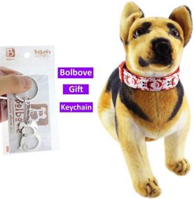 img 1 attached to 🎅 Bolbove Christmas Santa Collar with Bell for Medium to Large Dogs - Ideal for Festive Pet Fashion