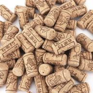 🍷 tebery #8 natural wine corks premium straight cork stopper 7/8" x 1 3/4", ideal for bottled wine - pack of 100 logo