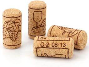 img 3 attached to 🍷 Tebery #8 Natural Wine Corks Premium Straight Cork Stopper 7/8" x 1 3/4", Ideal for Bottled Wine - Pack of 100