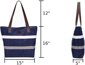 img 2 attached to Стильные плечевые сумки и кошельки от Aleah Wear, отлично подходят для бизнеса и шопинга
