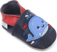 dotty fish leather shoes design boys' shoes for slippers logo