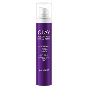 img 4 attached to 🌟 Olay Age Defying Anti-Wrinkle 2-in-1 Day Cream Plus Serum with Aloe Vera - Effective Facial Serum for Youthful Skin, 1.7 Fl Oz