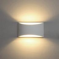 🌟 stylish modern led wall sconce lighting fixture: 7w warm white 2700k up and down indoor plaster wall lamps for home room decor - ideal for living room, bedroom, hallway (g9 bulbs included, not plug) логотип