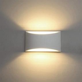 img 4 attached to 🌟 Stylish Modern LED Wall Sconce Lighting Fixture: 7W Warm White 2700K Up and Down Indoor Plaster Wall Lamps for Home Room Decor - Ideal for Living Room, Bedroom, Hallway (G9 Bulbs included, NOT Plug)