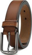 👔 chaoren leather ratchet belt: exceptional comfort & adjustable fit for men's accessories logo