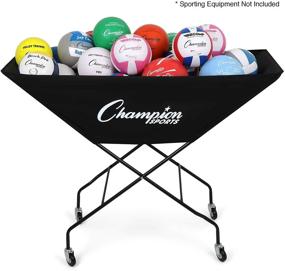 img 3 attached to 🏐 Premium Volleyball Cart with Wheels: Champion Sports Volleyball Equipment and Accessories