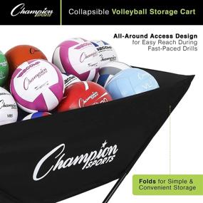 img 1 attached to 🏐 Premium Volleyball Cart with Wheels: Champion Sports Volleyball Equipment and Accessories