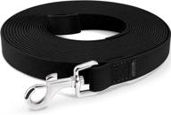 versatile joytale dog leash: waterproof pvc leash for yard training, hiking, and swimming - available in 15ft, 33ft, 50ft, and 66ft lengths logo