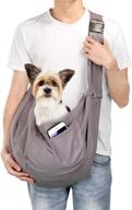 ownpets pet sling carrier bag - safe & comfortable for small cats & dogs (10-15lb), adjustable, ideal for daily walks, outdoor activities and weekend adventures logo
