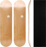 jfj maple skateboard decks: boost your skating with double tail design, lightweight construction, and free grip tape логотип