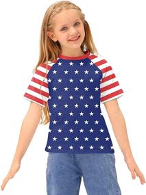 img 2 attached to BesserBay Toddler National Sleeve Raglan Boys' Clothing - Tops, Tees & Shirts