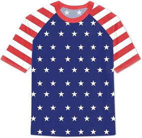 img 4 attached to BesserBay Toddler National Sleeve Raglan Boys' Clothing - Tops, Tees & Shirts