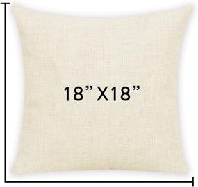 img 3 attached to 🛋️ BOSSTOP 4PCS Linen Sublimation Blank Pillow Cases | Fashional Cushion Cover Pillowcases with Invisible Zippers | Flax Yellow 18 x 18 inches | Case Only (No Insert)