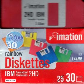 img 3 attached to 💽 Дискеты Imation 3 1/2" для формата IBM, DS/HD - Радуга (коробка из 30 штук)