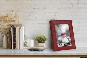 img 3 attached to Stylish and Versatile: CORE ART 5x7 Rustic Red Picture Frame Set of 2 - Showcase Your Photos with High Definition Glass, Wall/Tabletop Display