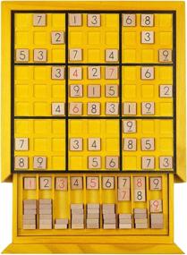 img 4 attached to 🧩 Enhance Your Logical Skills with the KAILIMENG Wooden Sudoku Board Drawer