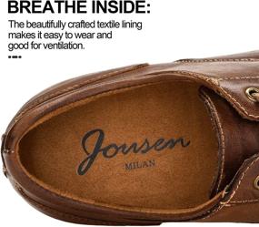 img 1 attached to 👞 High-Quality JOUSEN Oxford Driving Loafers: Genuine Leather Comfort for Men