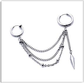 img 2 attached to 🏻 Xusamss Stainless Steel Girls' Huggie Earrings - Optimal Jewelry for Girls