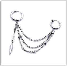 img 1 attached to 🏻 Xusamss Stainless Steel Girls' Huggie Earrings - Optimal Jewelry for Girls