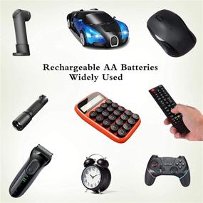 img 3 attached to 🔋 JINTION Rechargeable AA Batteries 4 Pack 2000mAh NiMh 1.2V - High Capacity, Pre-Charged, Ideal for Remote Control, Alarm Clock, Camera, Toothbrush, Toys