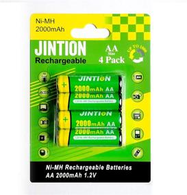 img 4 attached to 🔋 JINTION Rechargeable AA Batteries 4 Pack 2000mAh NiMh 1.2V - High Capacity, Pre-Charged, Ideal for Remote Control, Alarm Clock, Camera, Toothbrush, Toys