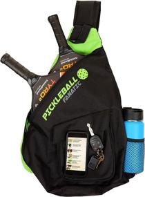 img 3 attached to 🎾 Pickleball Fanatic Sling Bag: Paddles, Balls, Gear & Water Bottle Pockets