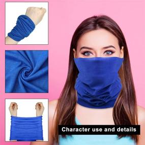 img 1 attached to 🌞 Stay Cool and Protected: 3 Seamless Summer Neck Gaiters - Perfect Sun Protection for Outdoor Activities, Men's Balaclava Face Coverings