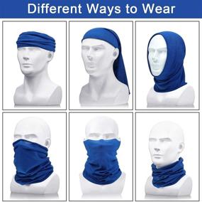 img 2 attached to 🌞 Stay Cool and Protected: 3 Seamless Summer Neck Gaiters - Perfect Sun Protection for Outdoor Activities, Men's Balaclava Face Coverings