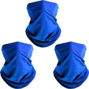 img 4 attached to 🌞 Stay Cool and Protected: 3 Seamless Summer Neck Gaiters - Perfect Sun Protection for Outdoor Activities, Men's Balaclava Face Coverings