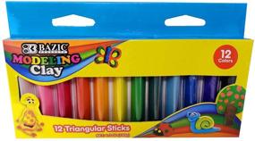 img 4 attached to 12-Colored Modeling Clay Sticks - Reusable and Non-Drying, Triangular Shaped for Effortless 3D Projects (1)