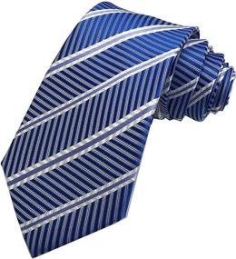 img 3 attached to Veegood Classic Jacquard Striped Z04 Men's Accessories for Ties, Cummerbunds & Pocket Squares